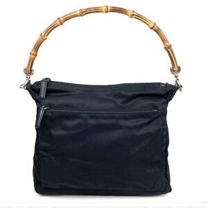 Authentic Gucci Nylon Bamboo With Crossbody